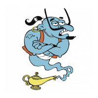 Alaaddin's Magic Lamp Blue Genie Sticker | Artistshot