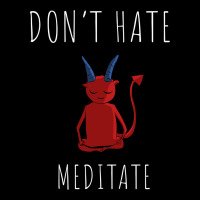 Don't Hate Meditate Devil Cropped Sweater | Artistshot