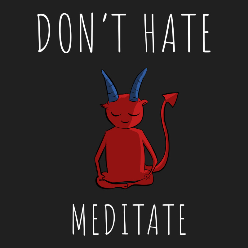 Don't Hate Meditate Devil Ladies Polo Shirt | Artistshot