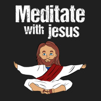 Meditate With Jesus Ladies Polo Shirt | Artistshot