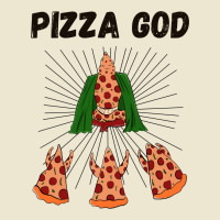 God Of Pizza Illustration Cropped Hoodie | Artistshot