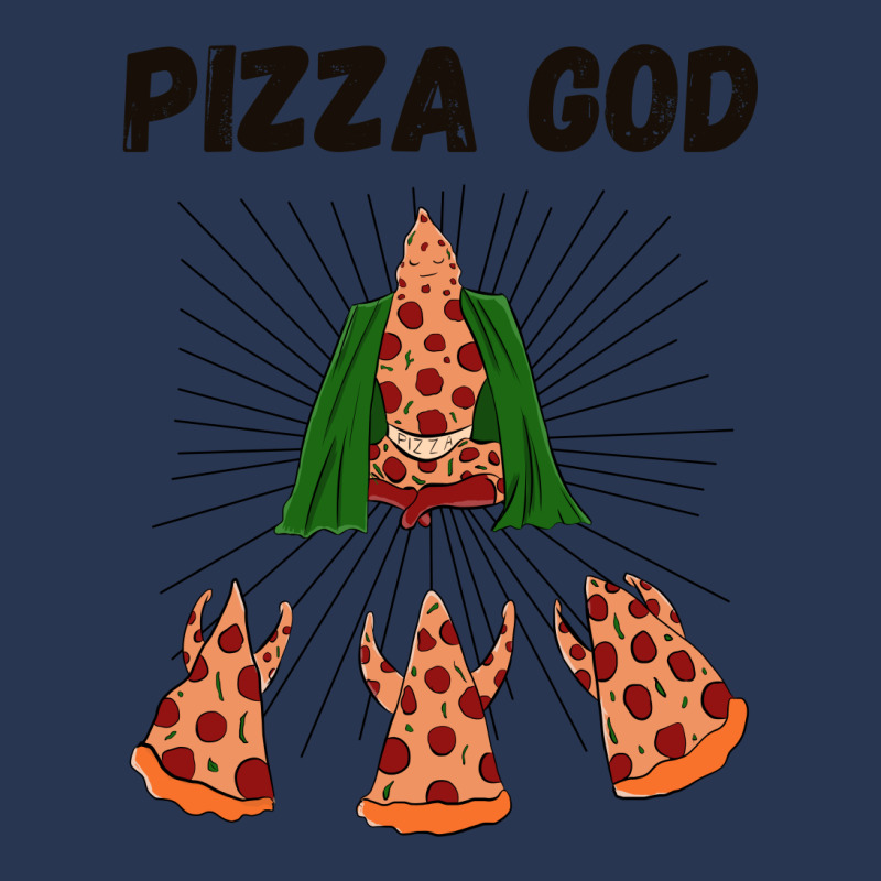 God Of Pizza Illustration Ladies Denim Jacket | Artistshot