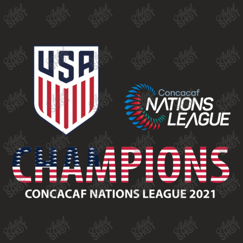 Usa Champion Concacaf Nations League 2021 Ladies Fitted T-Shirt by nhan0105 | Artistshot