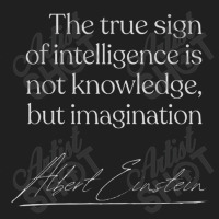 The True Sign Of Intelligence Is Not Knowledge Ladies Polo Shirt | Artistshot