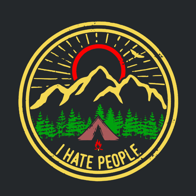 I Hate People Camp Crewneck Sweatshirt by atereabag | Artistshot