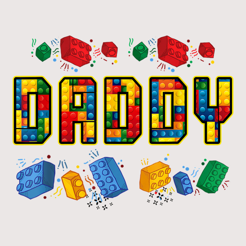 Daddy Brick Builder Funny Blocks Master Builder Dad T Shirt Pocket T-shirt | Artistshot