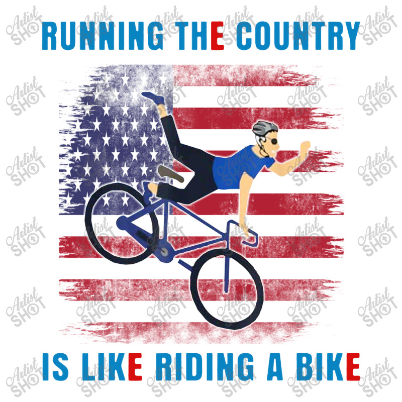 Biden Running The Country Is Like Riding A Bike Sticker | Artistshot