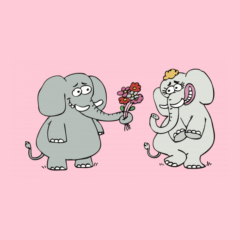 Elephant Gives Flowers To His Lover 01 01 Bicycle License Plate | Artistshot