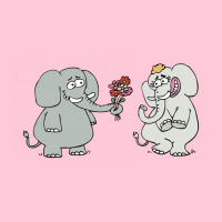 Elephant Gives Flowers To His Lover 01 01 License Plate | Artistshot