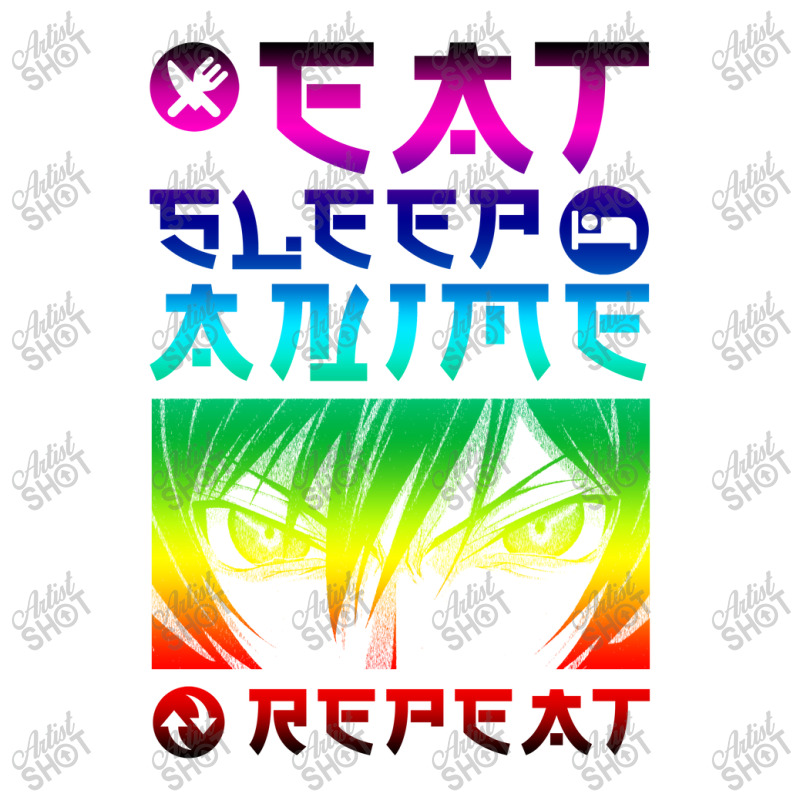 Eat Sleep Anime Repeat Tee Funny Unisex Hoodie | Artistshot