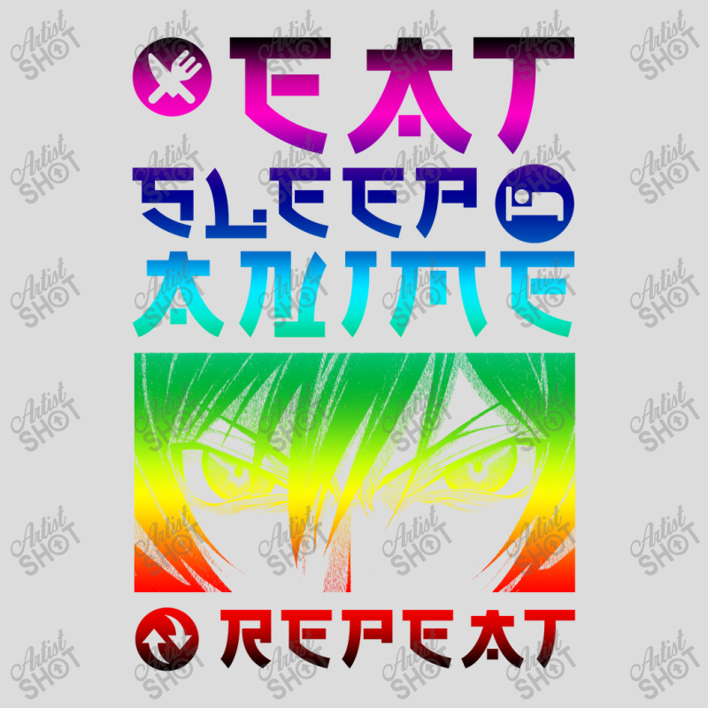 Eat Sleep Anime Repeat Tee Funny Men's Polo Shirt | Artistshot