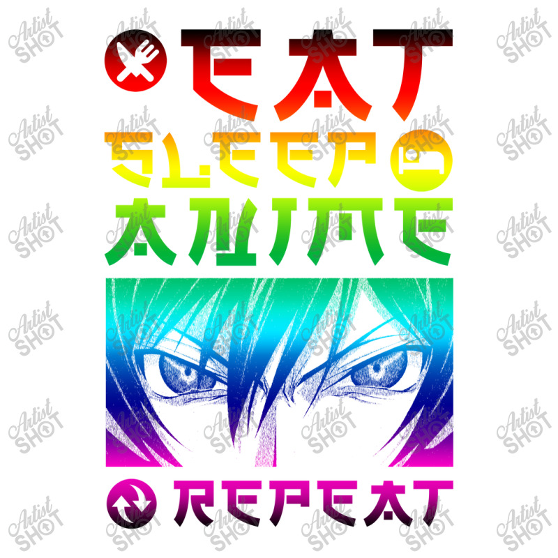 Eat Sleep Anime Repeat Tee Funny V-neck Tee | Artistshot