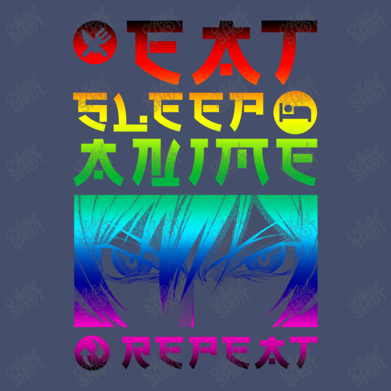 Eat Sleep Anime Repeat Tee Funny Vintage Short | Artistshot