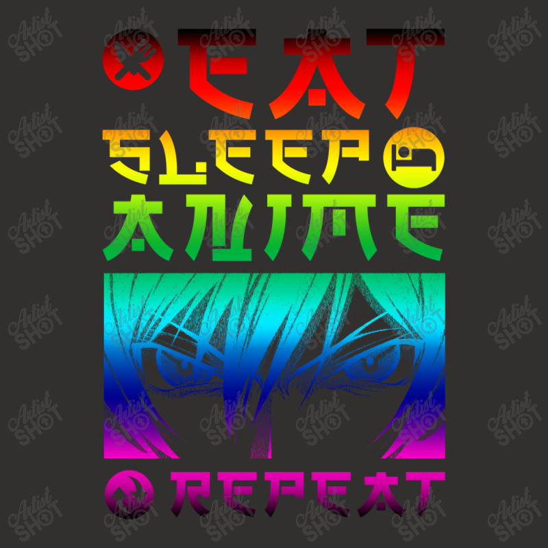 Eat Sleep Anime Repeat Tee Funny Champion Hoodie | Artistshot