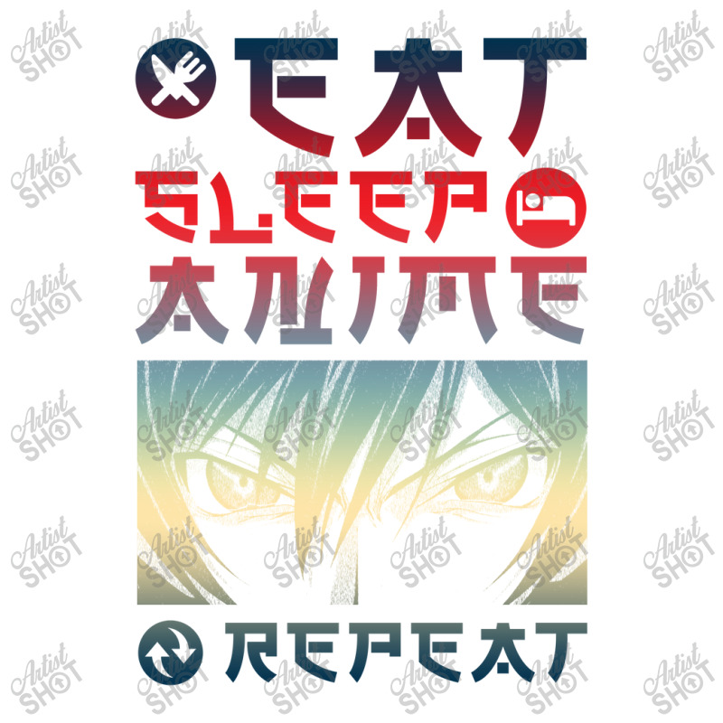 Eat Sleep Anime Repeat Tee Funny Crewneck Sweatshirt | Artistshot