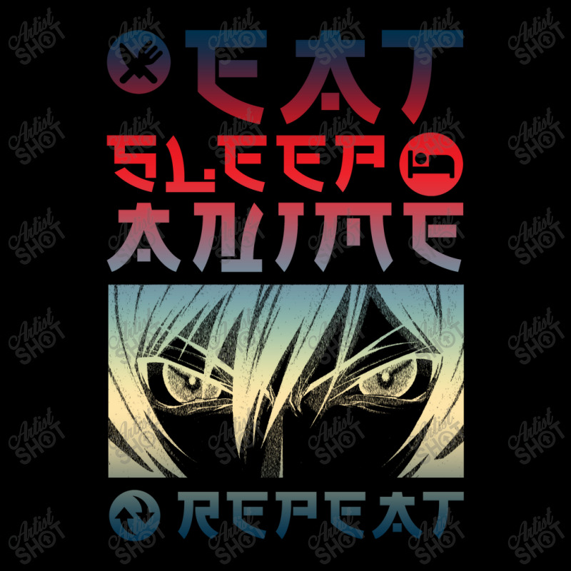 Eat Sleep Anime Repeat Tee Funny Zipper Hoodie | Artistshot