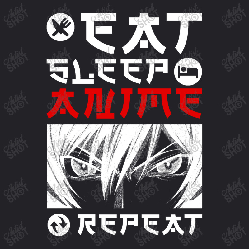 Eat Sleep Anime Repeat Tee Funny Youth Tee | Artistshot