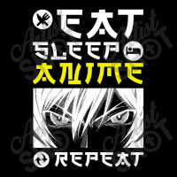 Eat Sleep Anime Repeat Tee Funny Adjustable Cap | Artistshot