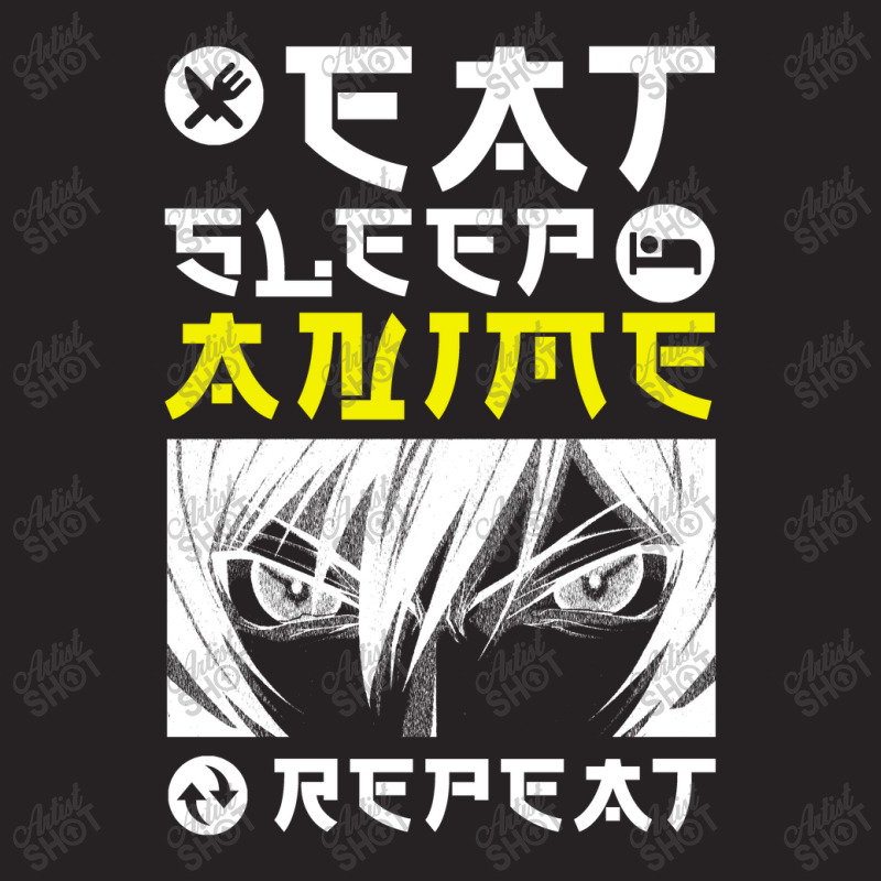 Eat Sleep Anime Repeat Tee Funny Vintage Cap | Artistshot