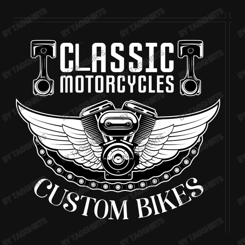 American Motorcycle Tshirts Custom Classic Racing Landscape Canvas Print | Artistshot