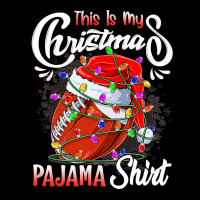 American Football This Is My Christmas Pajama Football Christmas Light Adjustable Cap | Artistshot