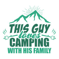 This Guy Loves Camping With His Family All Over Men's T-shirt | Artistshot