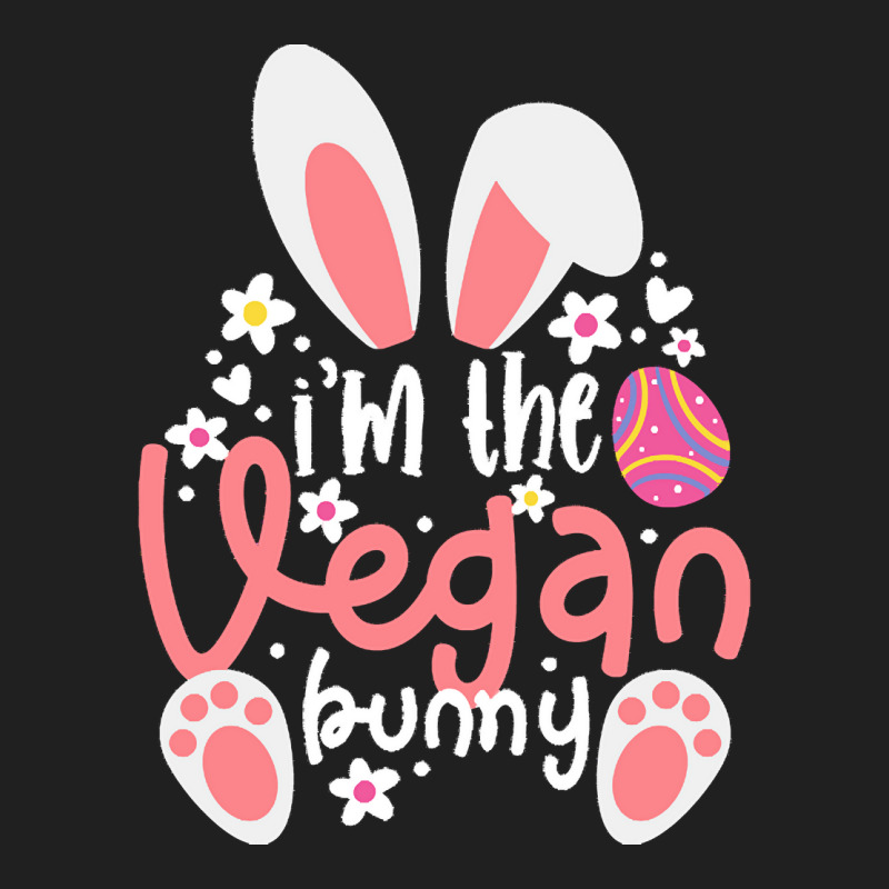 Vegan Design T  Shirt Bunny Ears I'm The Vegan Bunny Matching Easter V Ladies Polo Shirt by tweedchase | Artistshot