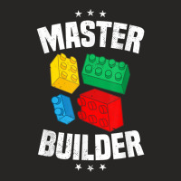 Master Builder Kids Building Blocks Brick Toy Boys Men T Shirt Ladies Fitted T-shirt | Artistshot