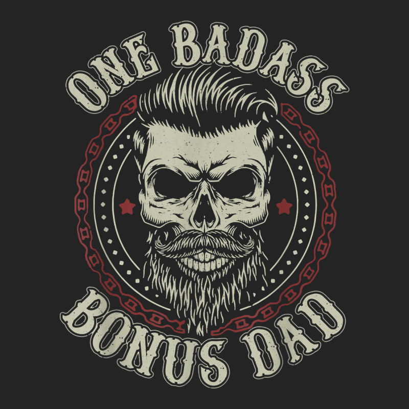 Mens One Badass Bonus Dad Birthday Step Dad Father's Day Tee T Shirt 3/4 Sleeve Shirt by norhannuchols | Artistshot