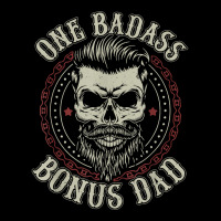 Mens One Badass Bonus Dad Birthday Step Dad Father's Day Tee T Shirt Men's 3/4 Sleeve Pajama Set | Artistshot