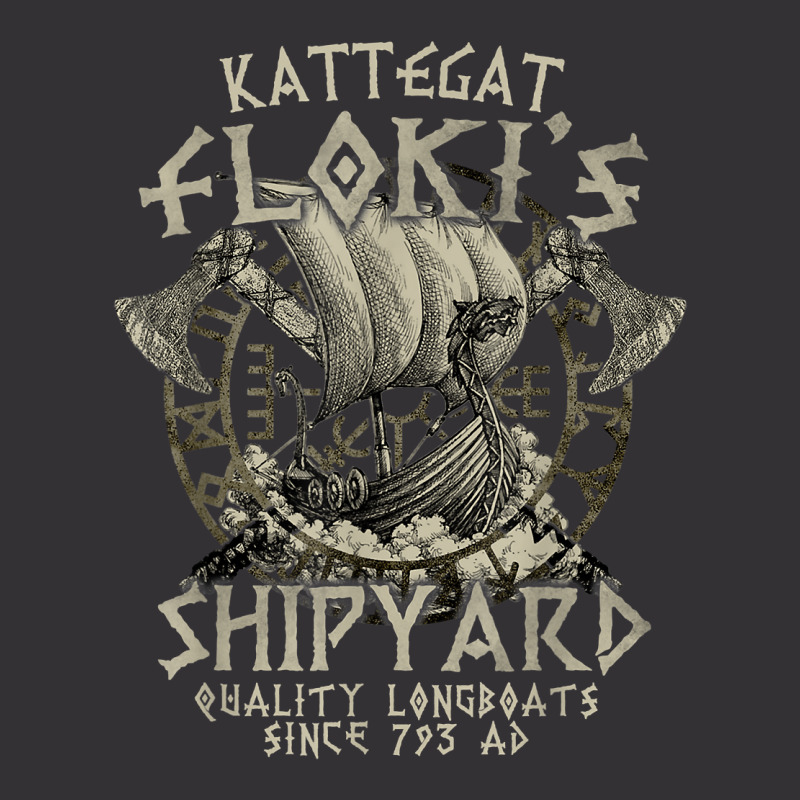 Kattegat Floki's Shipyards Quality Longboats Since 793 Ad T Shirt Vintage Hoodie And Short Set | Artistshot