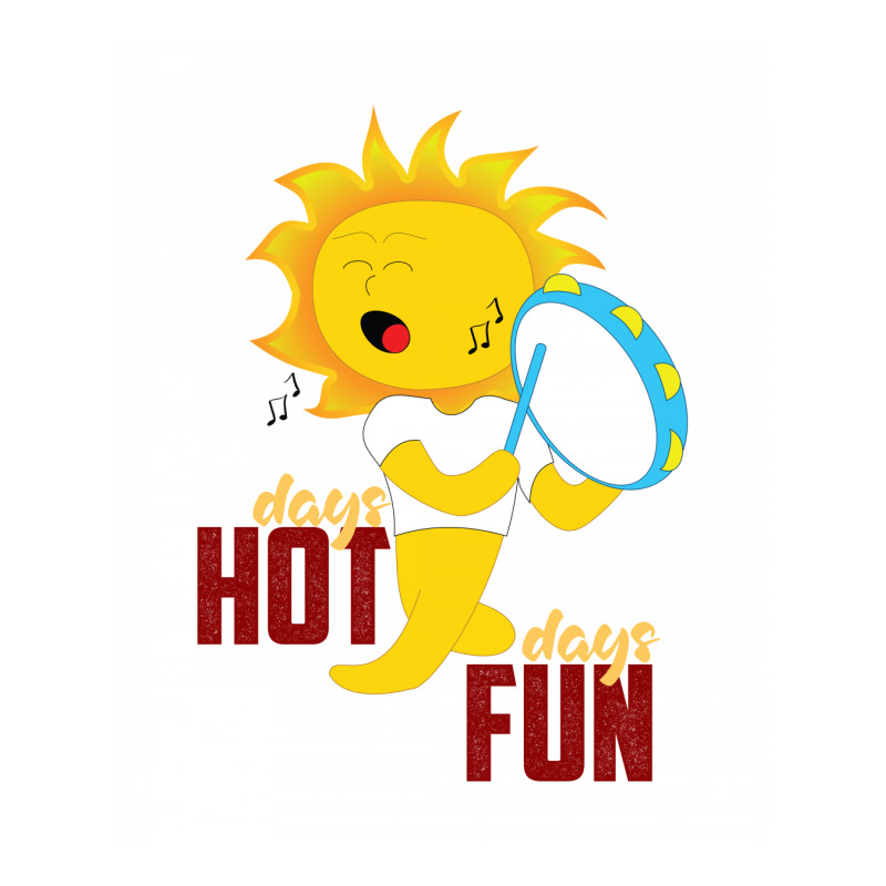 Hot Days Fun Days Long Sleeve Baby Bodysuit | Artistshot