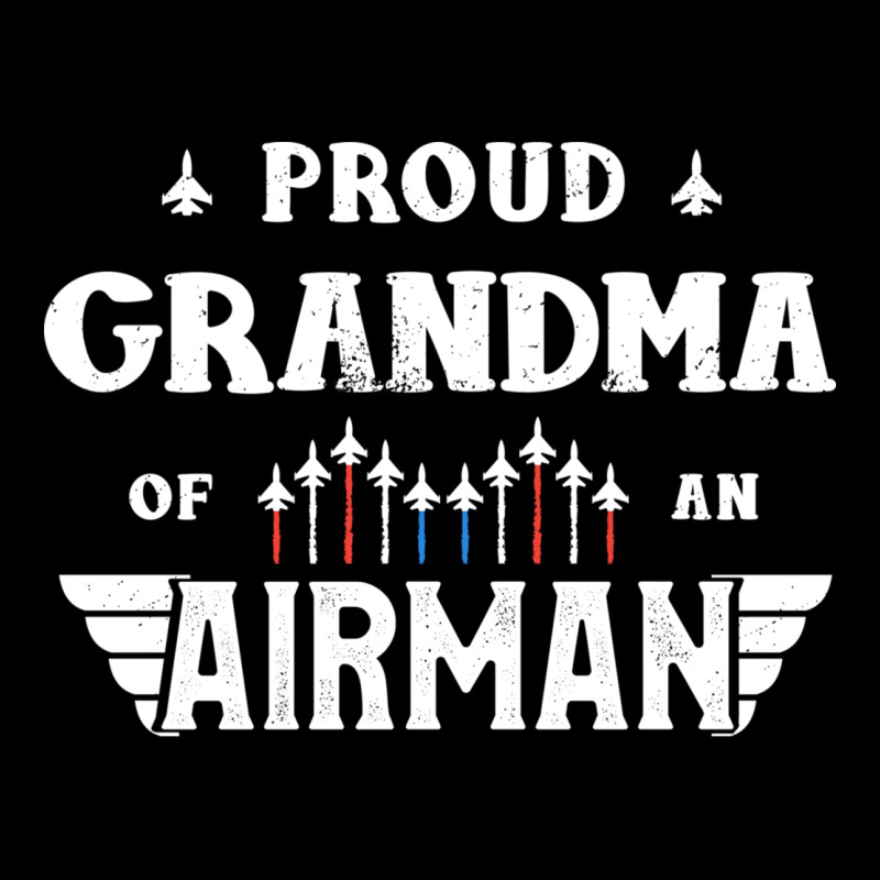 Proud Grandma Of An Airman Tee Veteran's Day Awesome Lightweight Hoodie | Artistshot