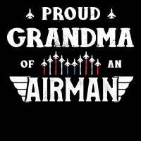 Proud Grandma Of An Airman Tee Veteran's Day Awesome Men's Long Sleeve Pajama Set | Artistshot