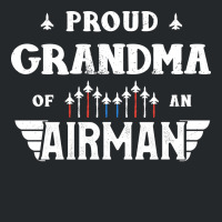 Proud Grandma Of An Airman Tee Veteran's Day Awesome Crewneck Sweatshirt | Artistshot