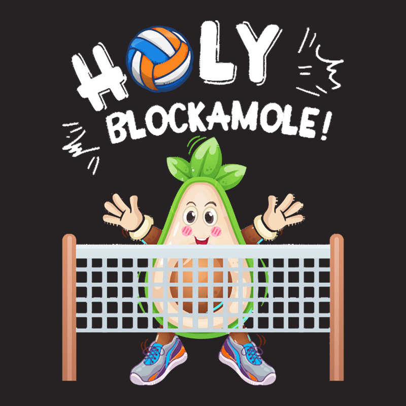 Funny Volleyball Lovers T  Shirt Holy Blockamole Funny Avocado Blocker Vintage Cap by raftdesign | Artistshot