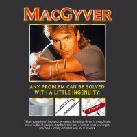 Macgyver Original Series Ingenuity T Shirt Vintage Hoodie | Artistshot