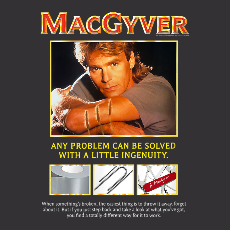 Macgyver Original Series Ingenuity T Shirt Vintage Hoodie | Artistshot