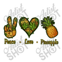 Peace Love Pineapple Zipper Hoodie | Artistshot