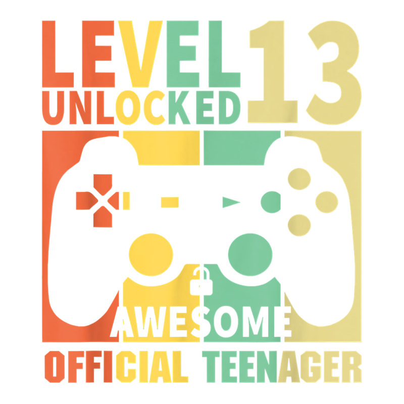 Level 13 Unlocked Shirt 13th Birthday Official Teenager T Shirt ...