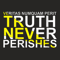 Womens Veritas Numquam Perit   Truth Never Perishes Fot Men Women V Ne Ladies Fitted T-shirt | Artistshot