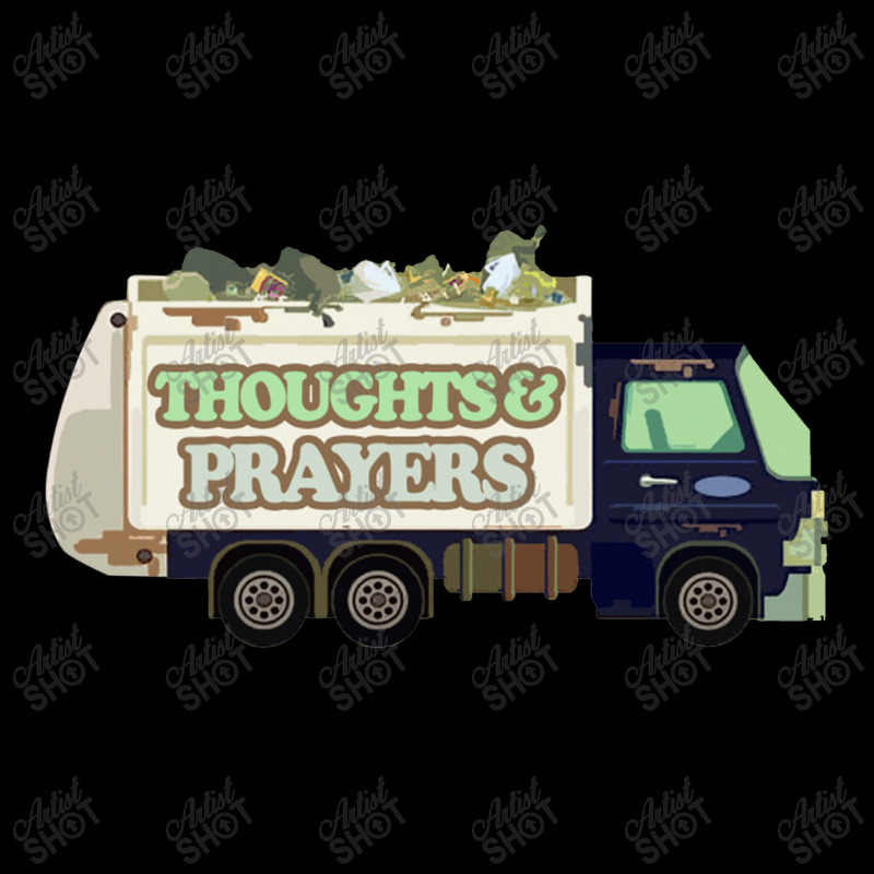 Thoughts & Prayers Garbage Truck Funny Nihilism Design Maternity Scoop Neck T-shirt by oragumun | Artistshot