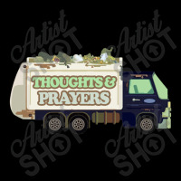 Thoughts & Prayers Garbage Truck Funny Nihilism Design Cropped Sweater | Artistshot