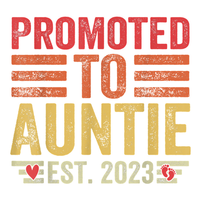 Retro Promoted To Auntie 2023 For New Auntie First Time T Shirt 