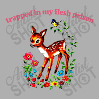 Trapped In My Flesh Prison Retro 80s Style Cartoon Nihilism Design Ladies Fitted T-shirt | Artistshot