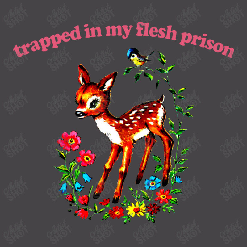 Trapped In My Flesh Prison Retro 80s Style Cartoon Nihilism Design Ladies Polo Shirt by oragumun | Artistshot