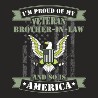 My Brotherinlaw Is A Veteran T Veterans Day Gift Ladies Fitted T-shirt | Artistshot