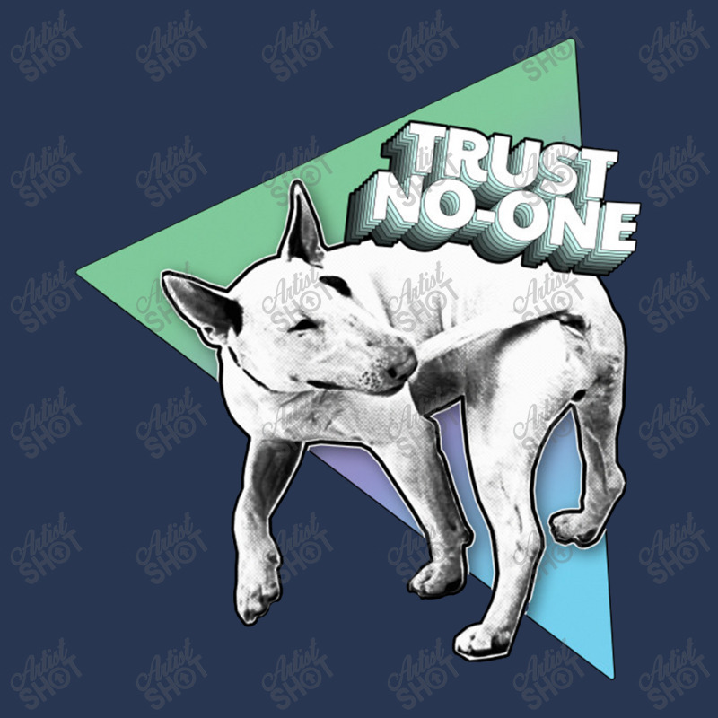 Trust No One Nihilist Dog Design Men Denim Jacket by oragumun | Artistshot