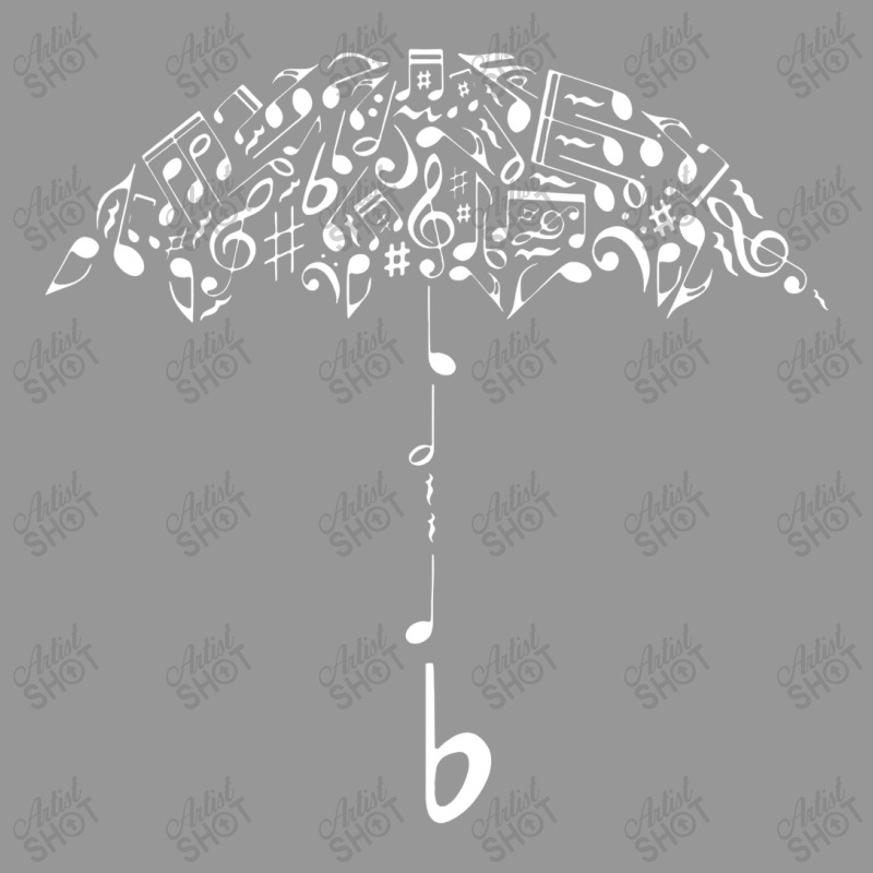 Sound Of Rain Umbrella Of Music Notes Women's V-Neck T-Shirt by sinimain | Artistshot