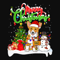 Corgi Dog Xmas Lighting Matching Santa Corgi Wearing Christmas 223 Wel Crop Top | Artistshot